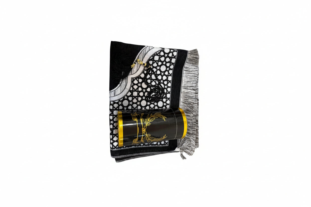 Decorative throw blanket with intricate patterns on a white background