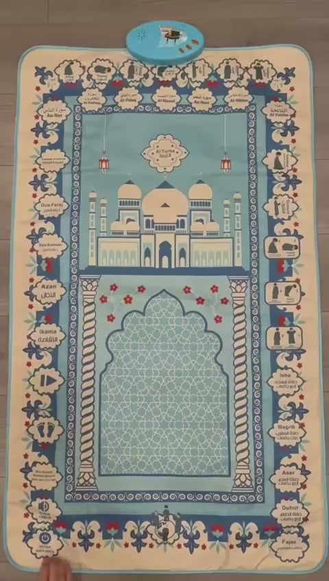 Shia Interactive Blue Prayer Mat Video